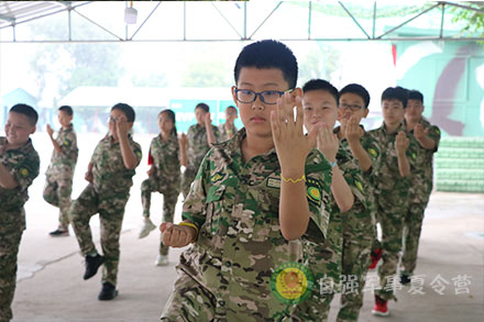 刚强有力，气势磅礴，露出军人风采